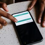 person using a smartphone